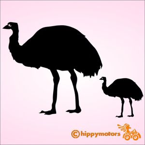 Emu decal sticker by hippy motors
