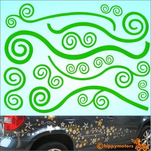 klimt curl stem vinyl decal stickers for vehicles wall window