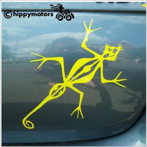 new guinea lizard gecko sticker for vehicles, canoes and kayaks
