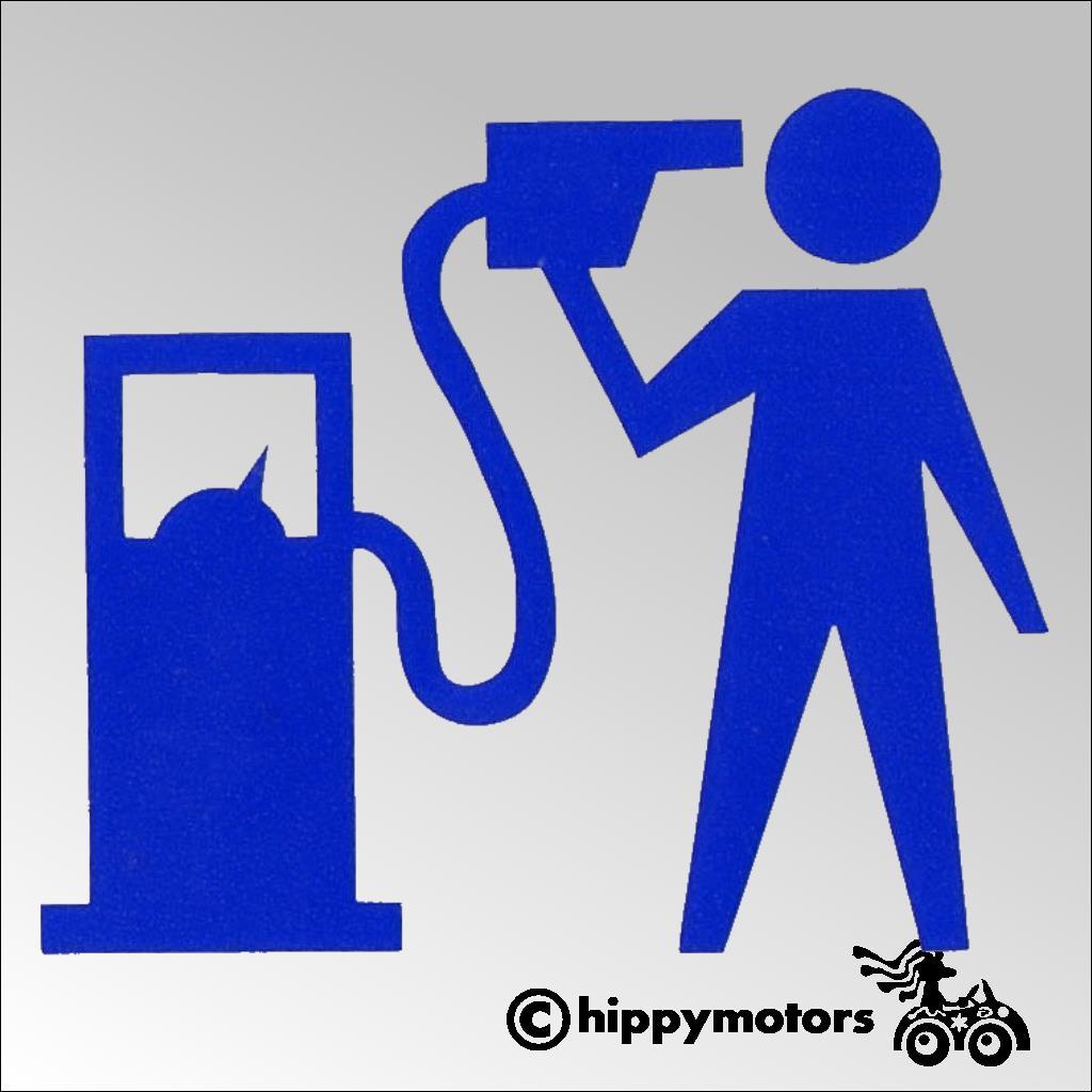Banksy petrol pump sticker decal