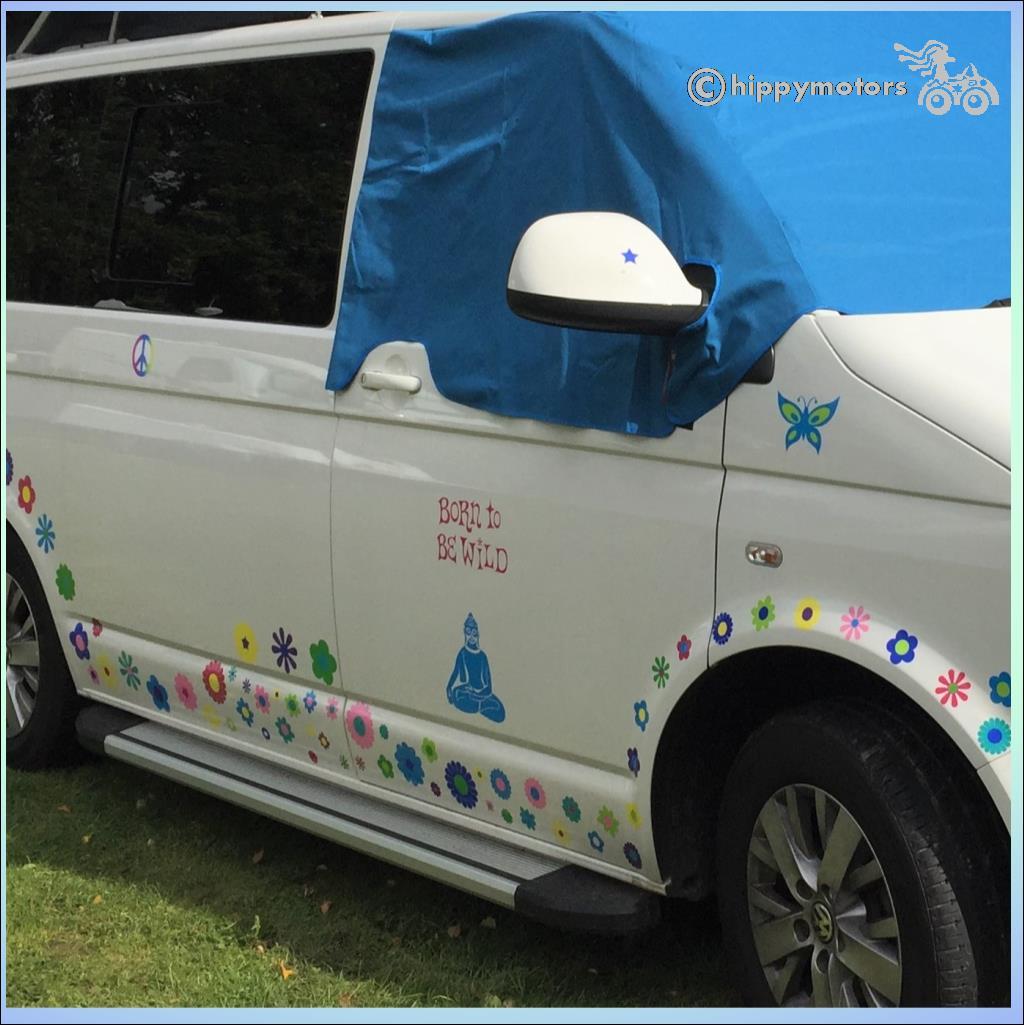 Buddha camper van sticker caravan decal hippy motors
