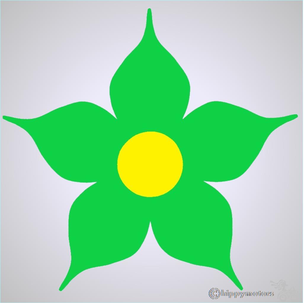 large jasmine daisy vehicle sticker for cars and caravans