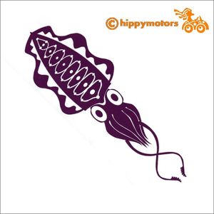 squid decal for cars or campervans