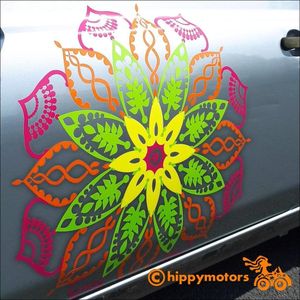 large mandala decal for cars and vans