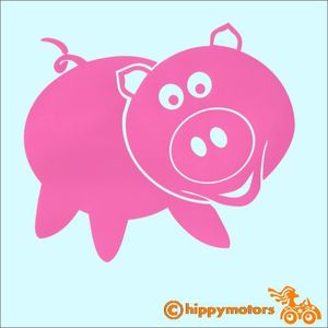 pork chop pig vinyl car sticker decal