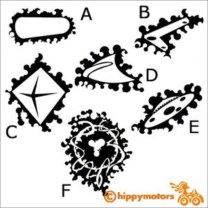 UFO UAP orb decals for cars and vans