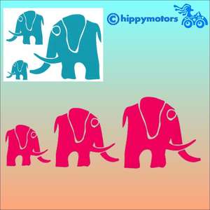 Elephant vinyl car Decal stickers