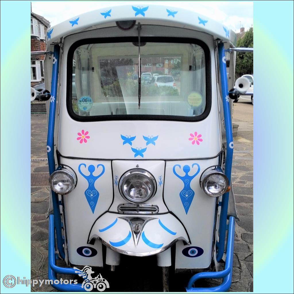 tuk tuk rickshaw stickers goddess decals hippy motors