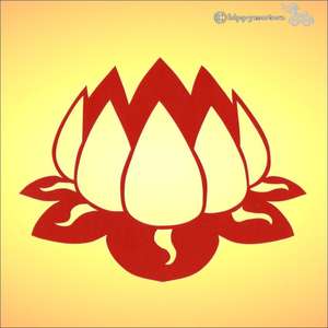 lotus Buddhist sticker decal for cars, windows and walls