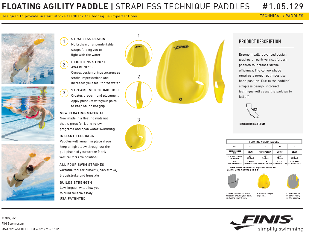 Finis Agility Floating Paddles