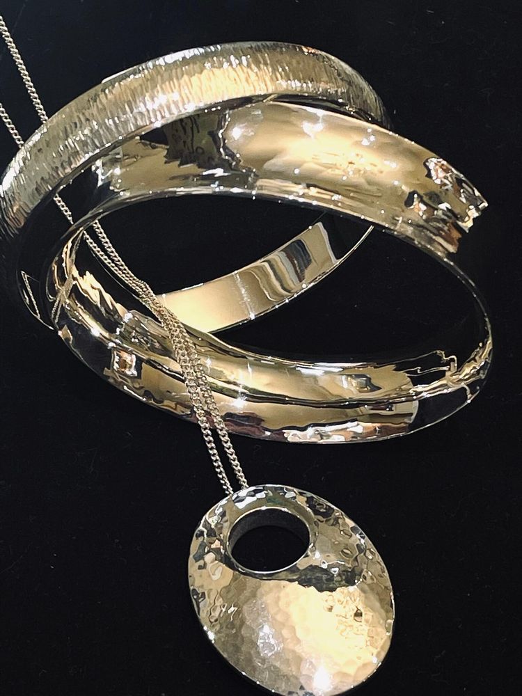 Contemporary silver jewellery