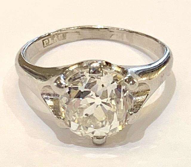 2.50ct old brilliant cut diamond ring