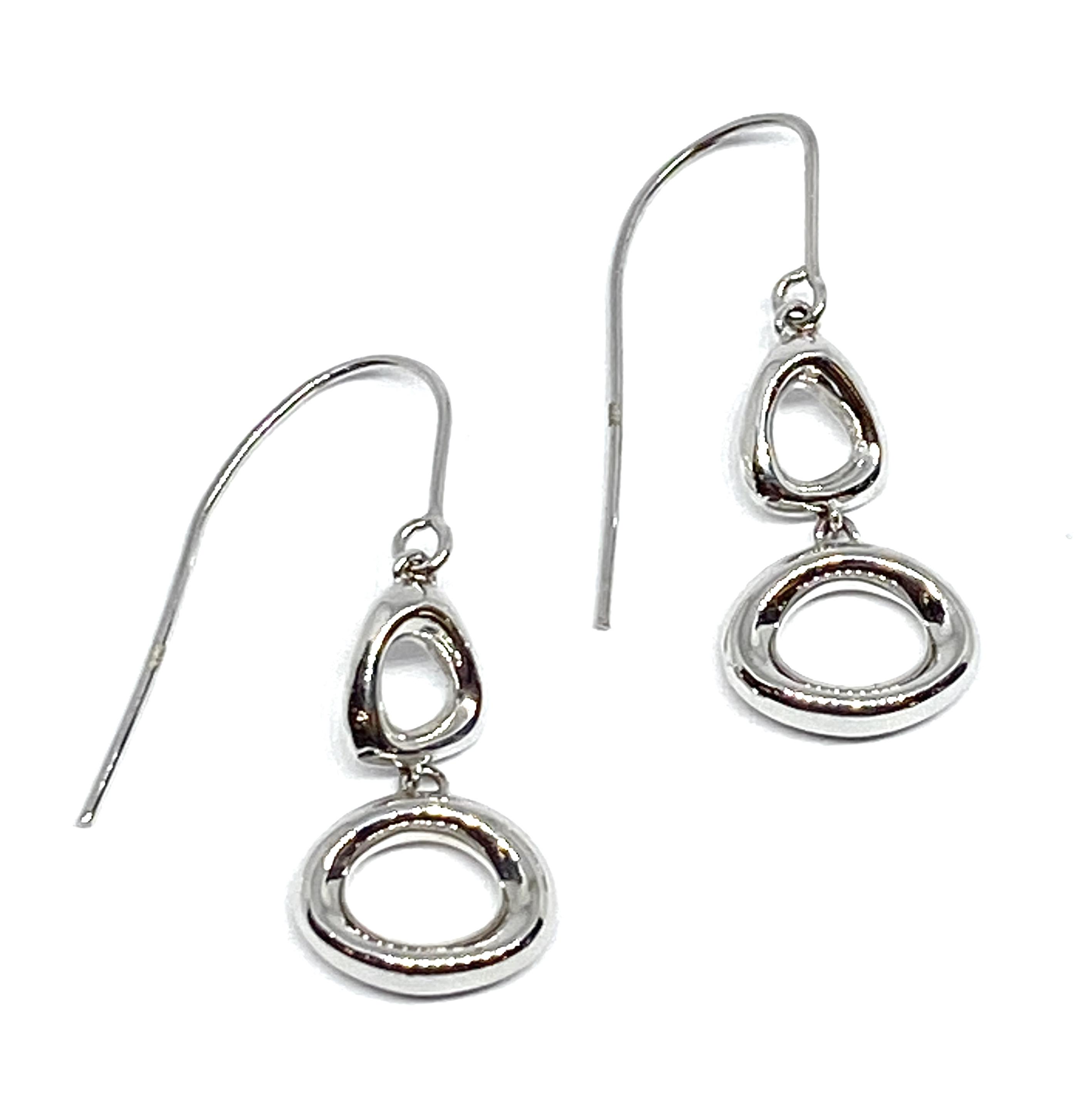 9ct white gold earrings