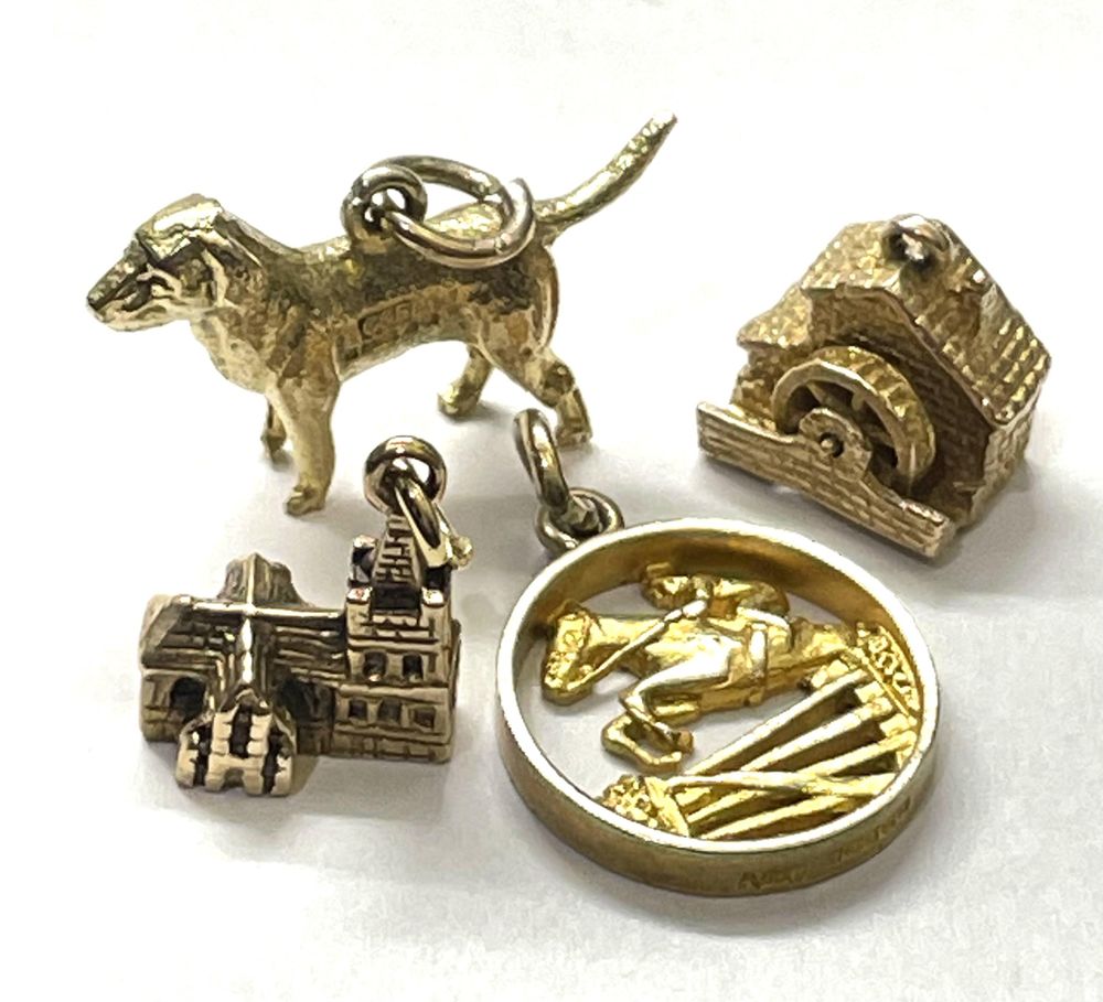 Vintage gold charms