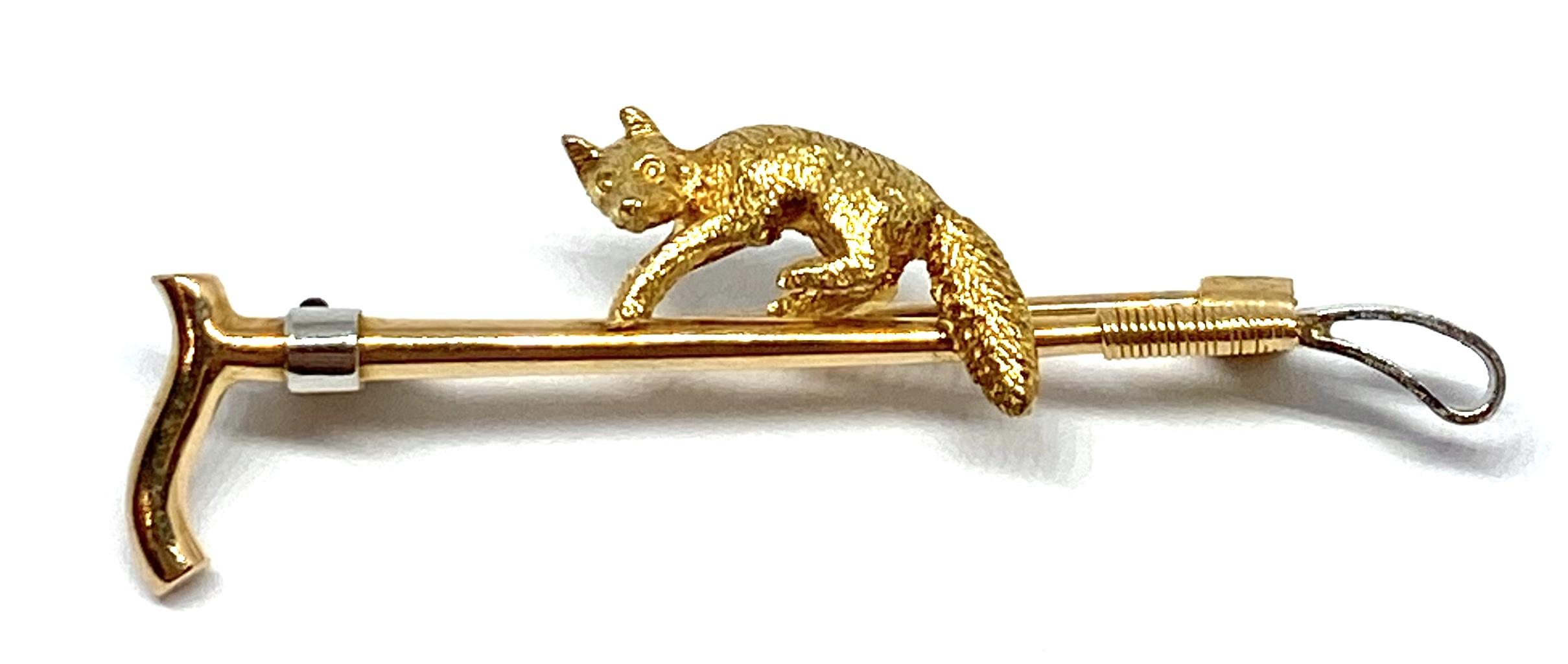 Antique fox brooch sale