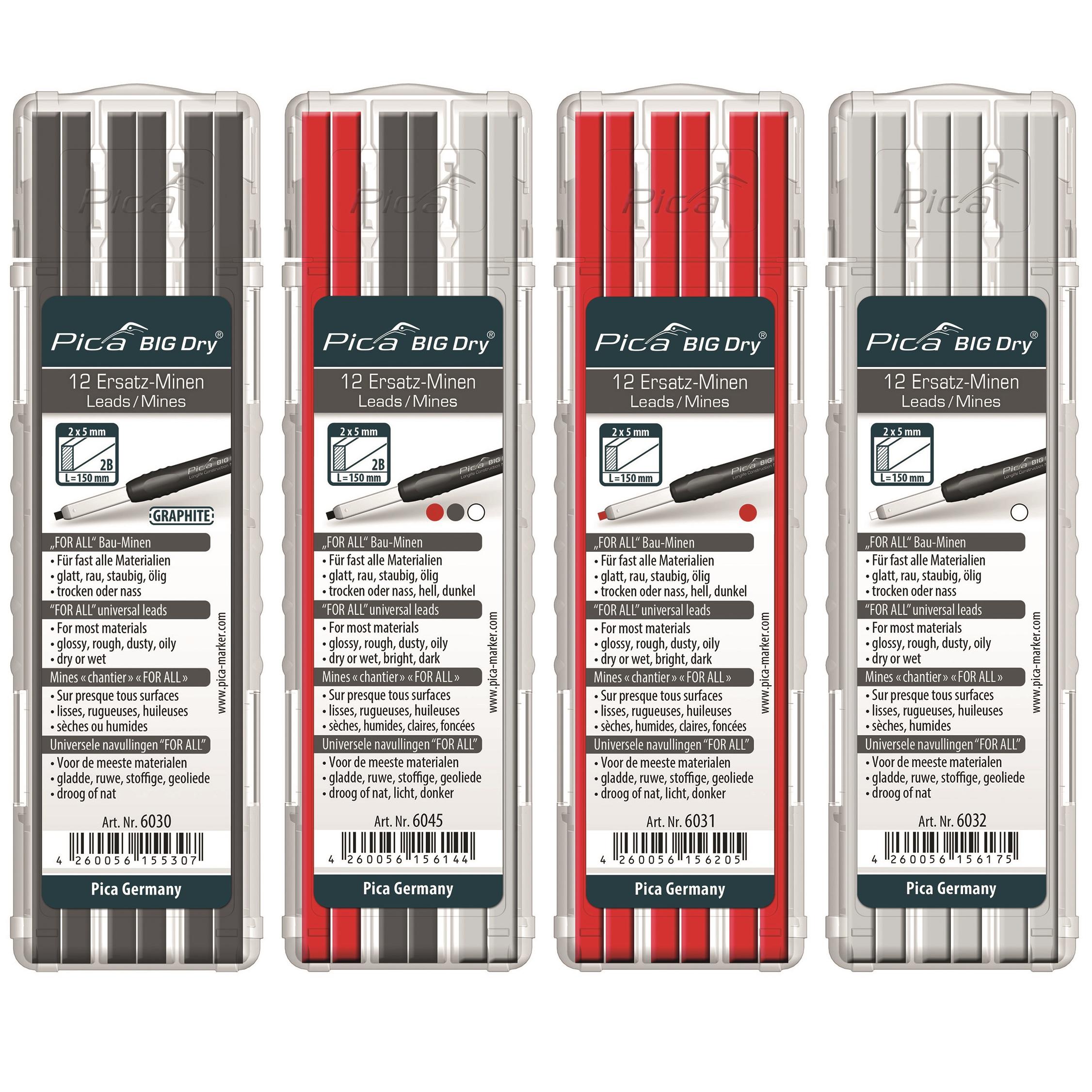 Pica Big Dry Refill Leads in Graphite