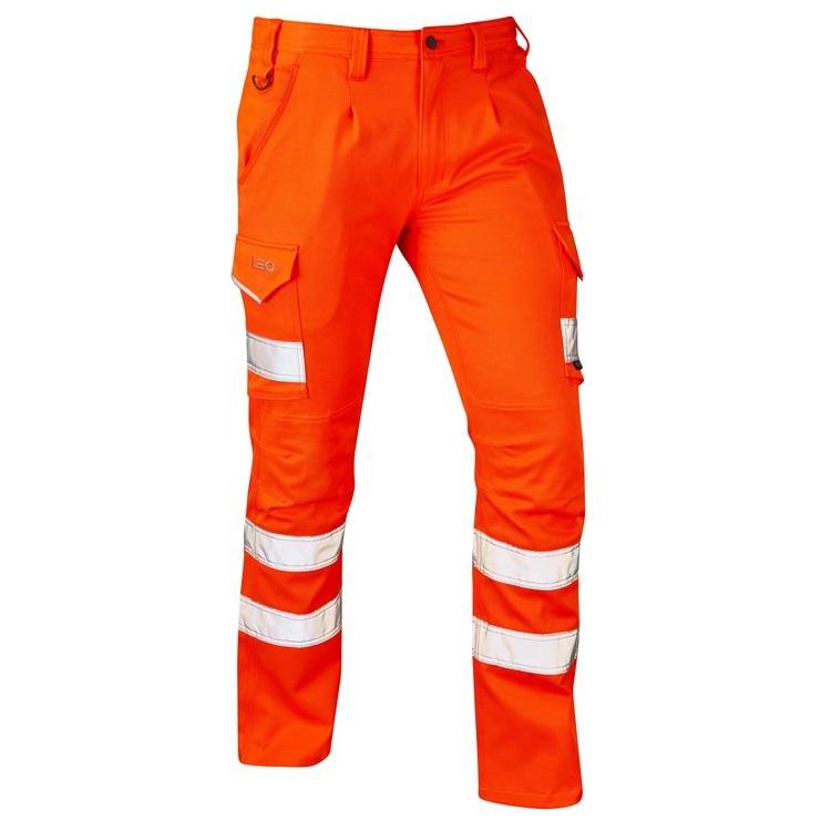 Leo Workwear | Kingford | CT04-O-LEO | RIS-TOM | Slim Stretch Orange ...