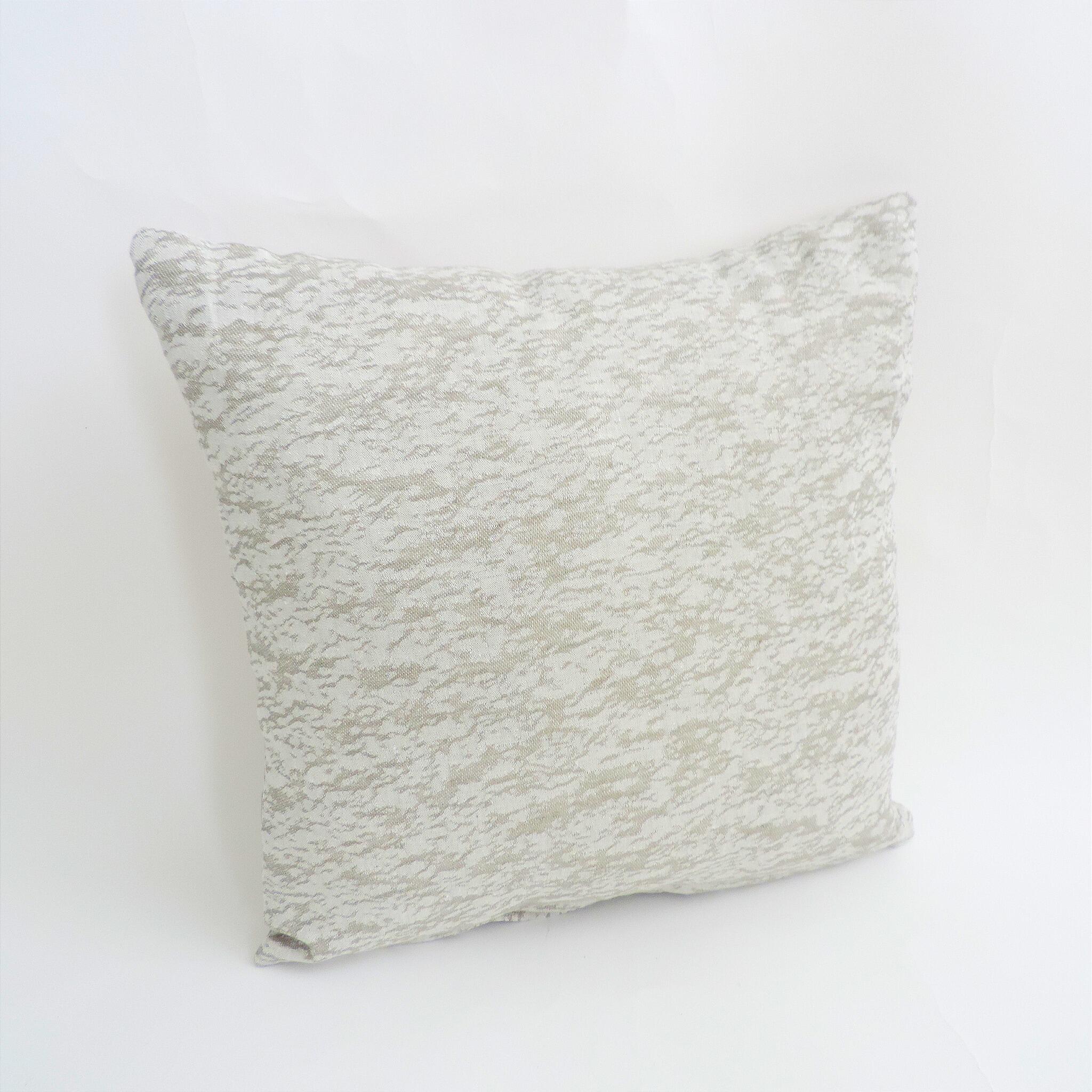 Handmade Linen Square Cushion In Grey