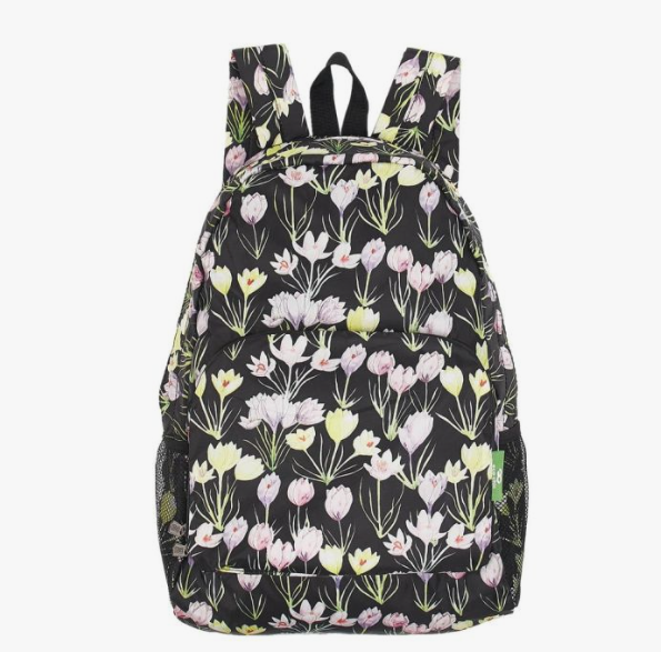 Crocus Black eco chic mini backpack