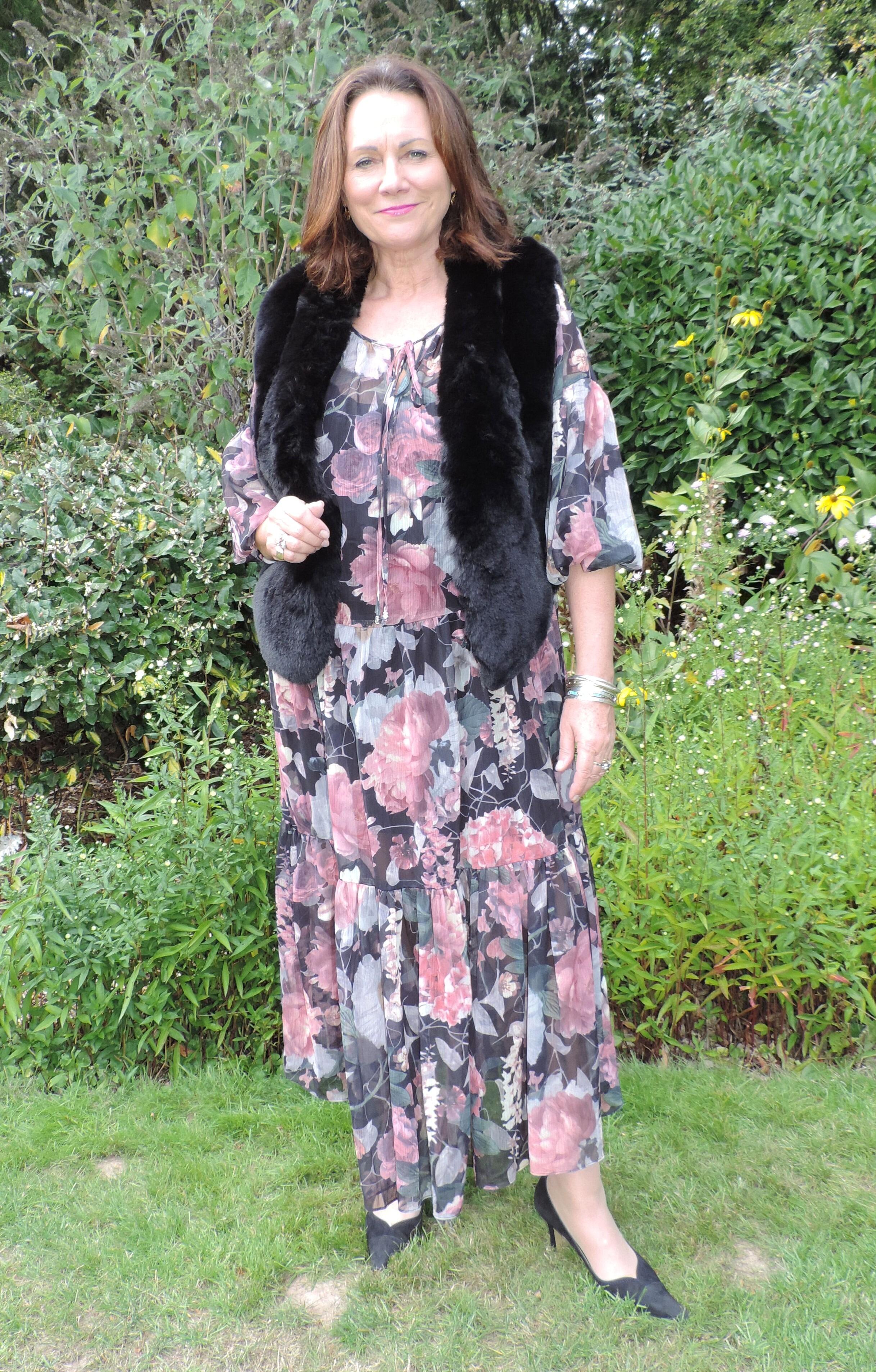 Bayleigh Sheer Flower Maxi Dress main image 1