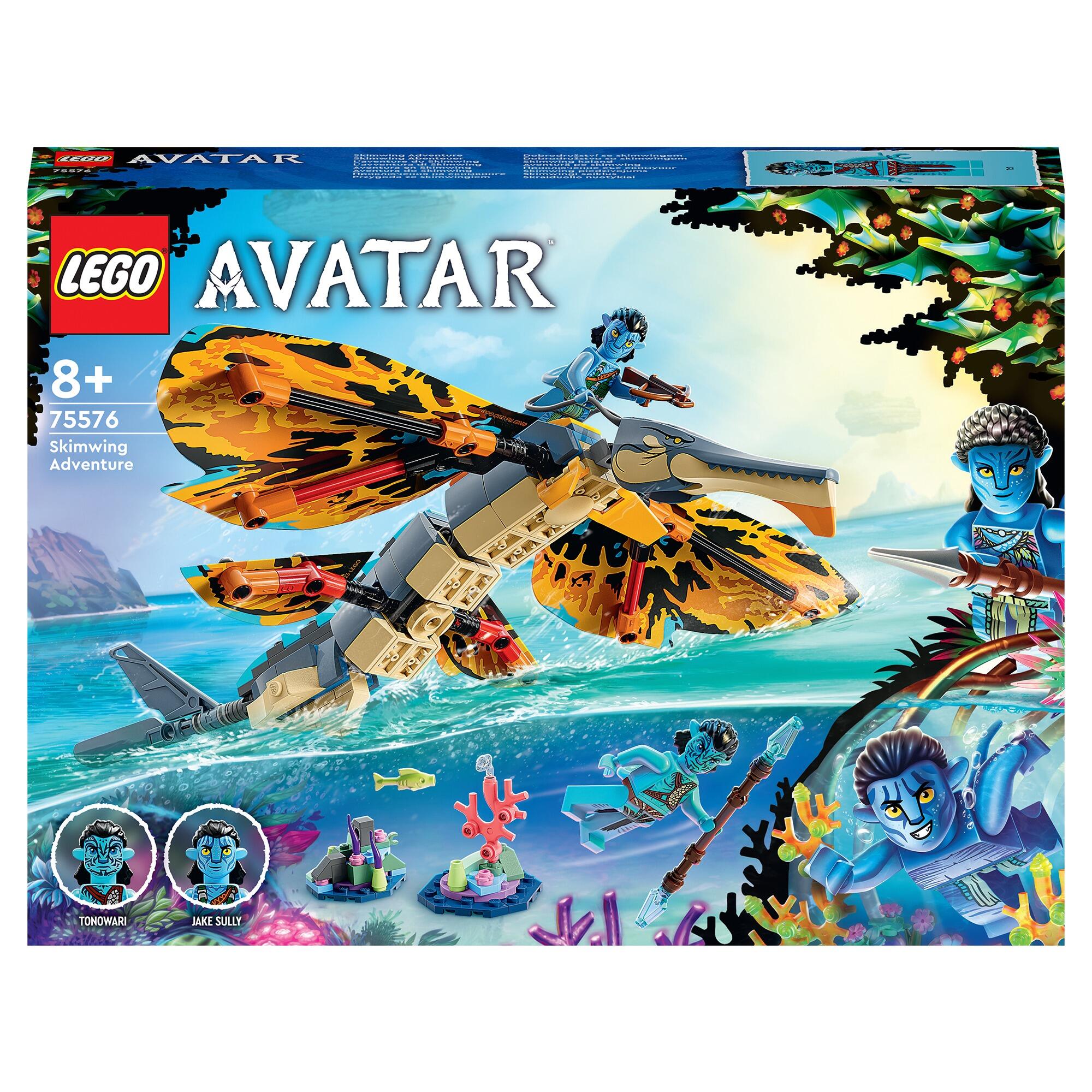 LEGO Avatar: Skimwing Adventure Collectible Set 75576 | Poseable Figures,  Alien Coral Reef & Glowing Accessories