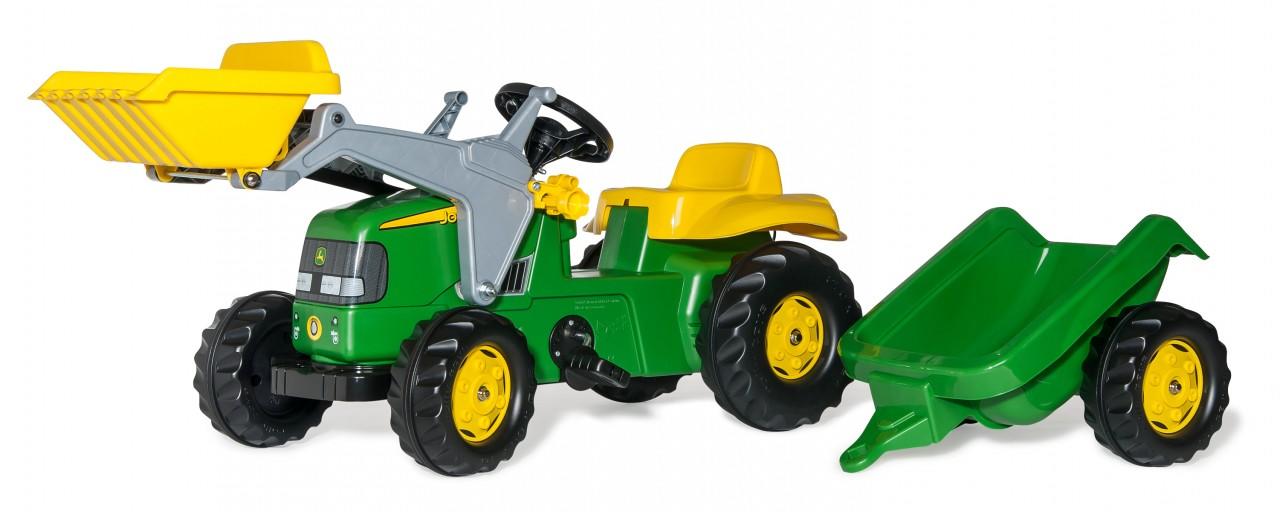 Rolly Kid John Derre Tractor, Trailer And Loader Toymaster Ballina