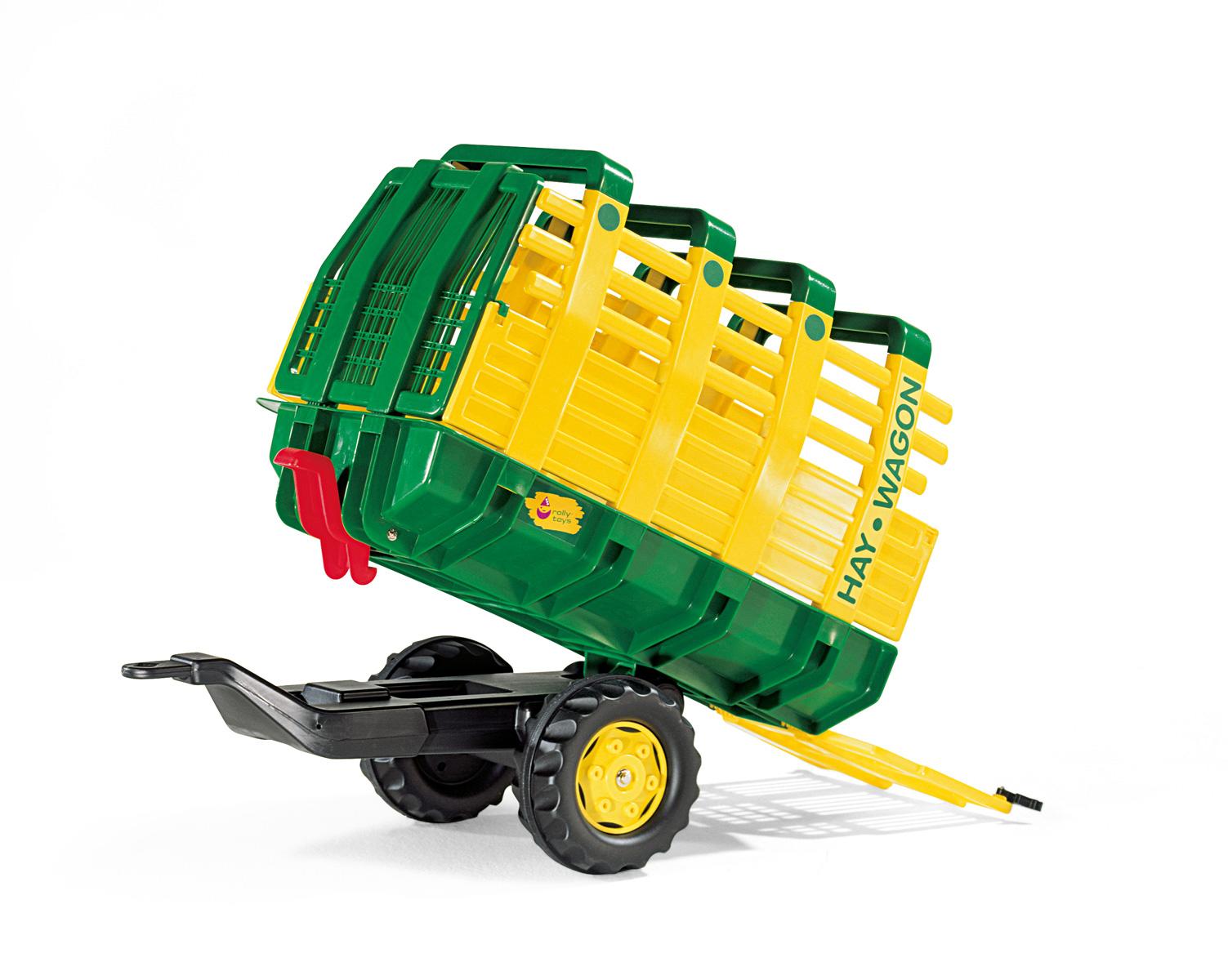 Rolly Hay Wagon Single Axle Green / Yellow Trailer Toymaster Ballina
