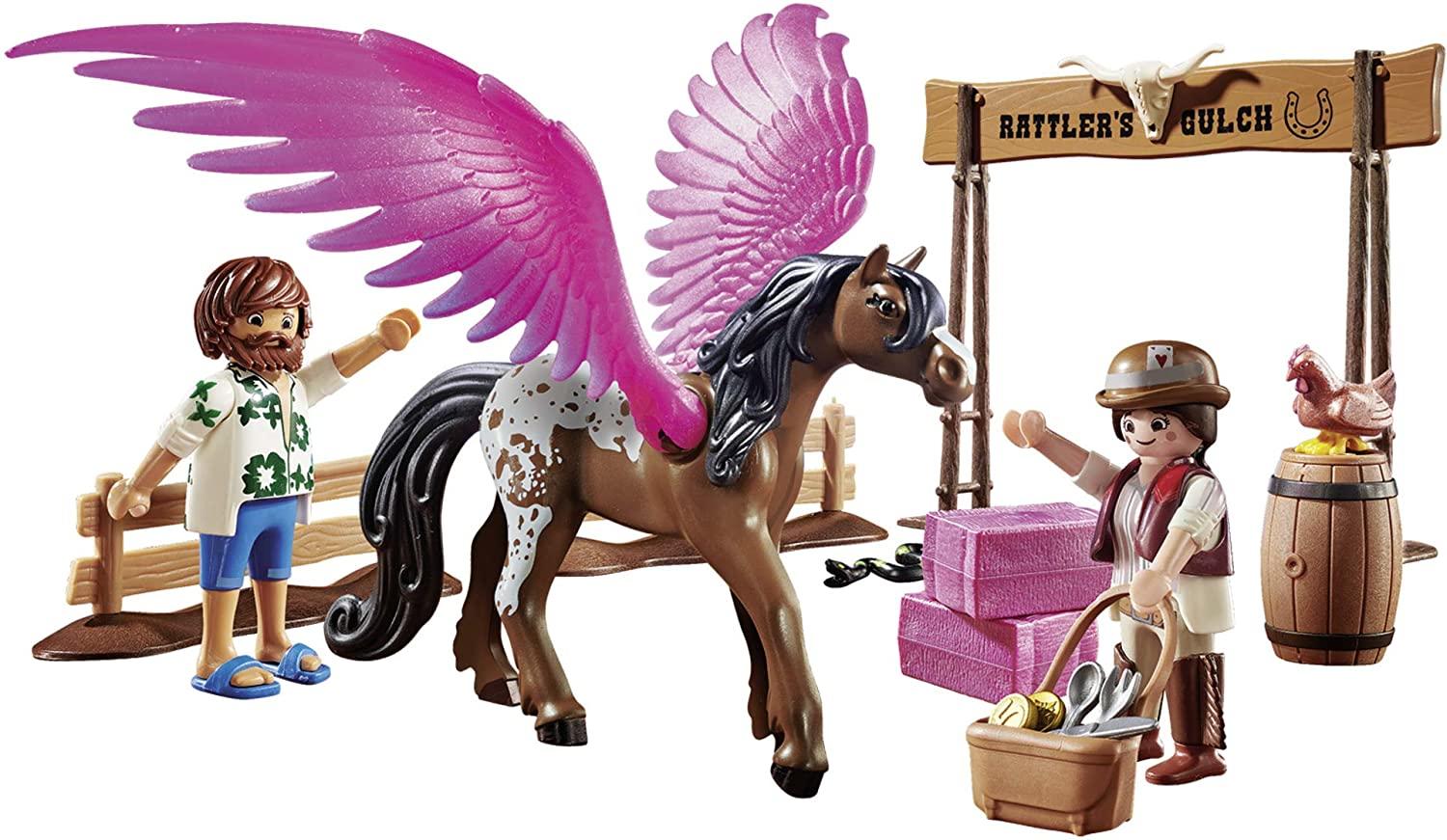 Playmobil 70074 The Movie Marla and Del with flying Horse Toymaster Ballina