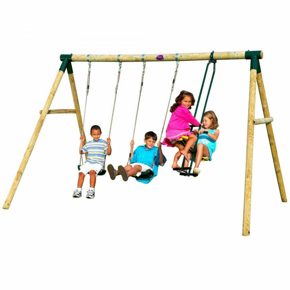 Plum Colubus wooden swing