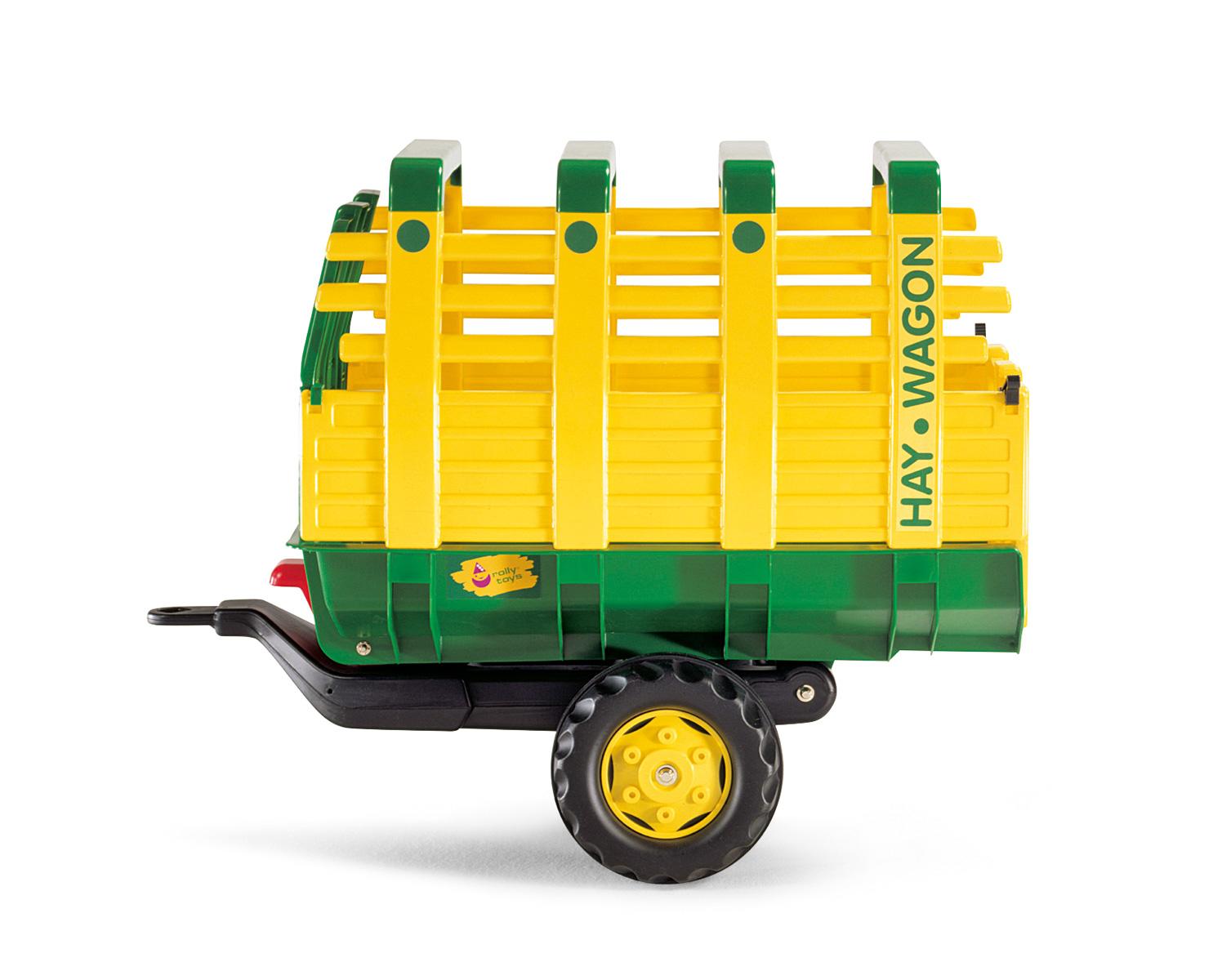 Rolly Hay Wagon Single Axle Green / Yellow Trailer Toymaster Ballina