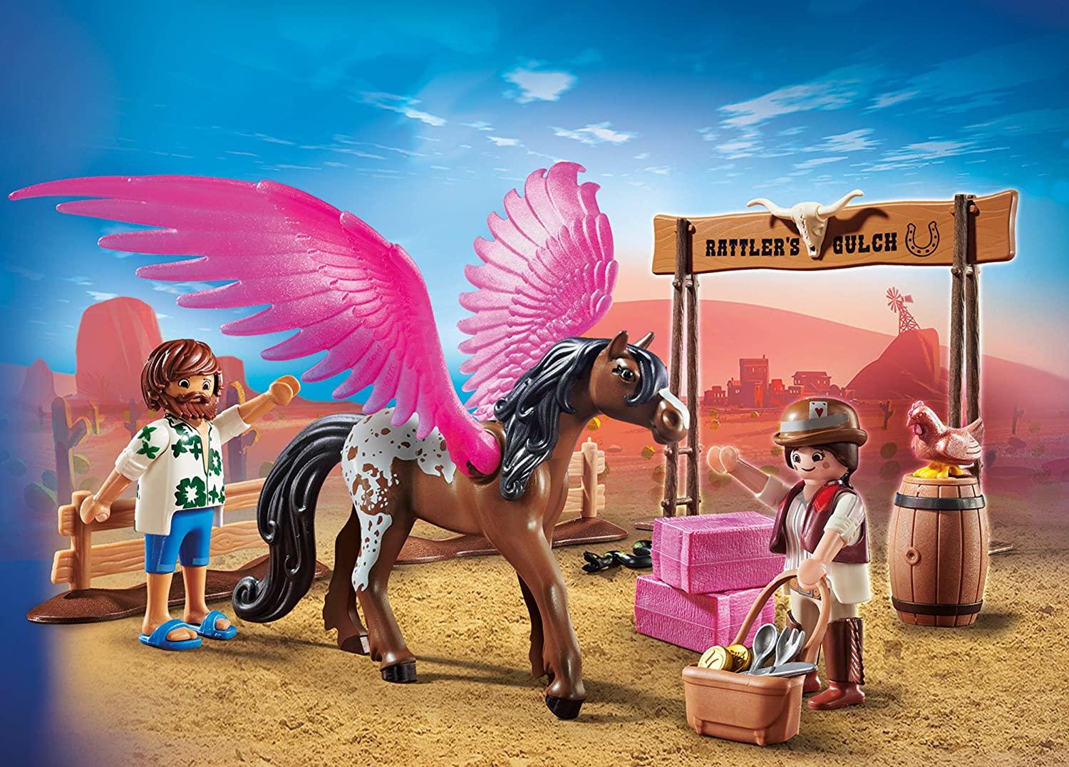 Playmobil 70074 The Movie Marla and Del with flying Horse Toymaster Ballina