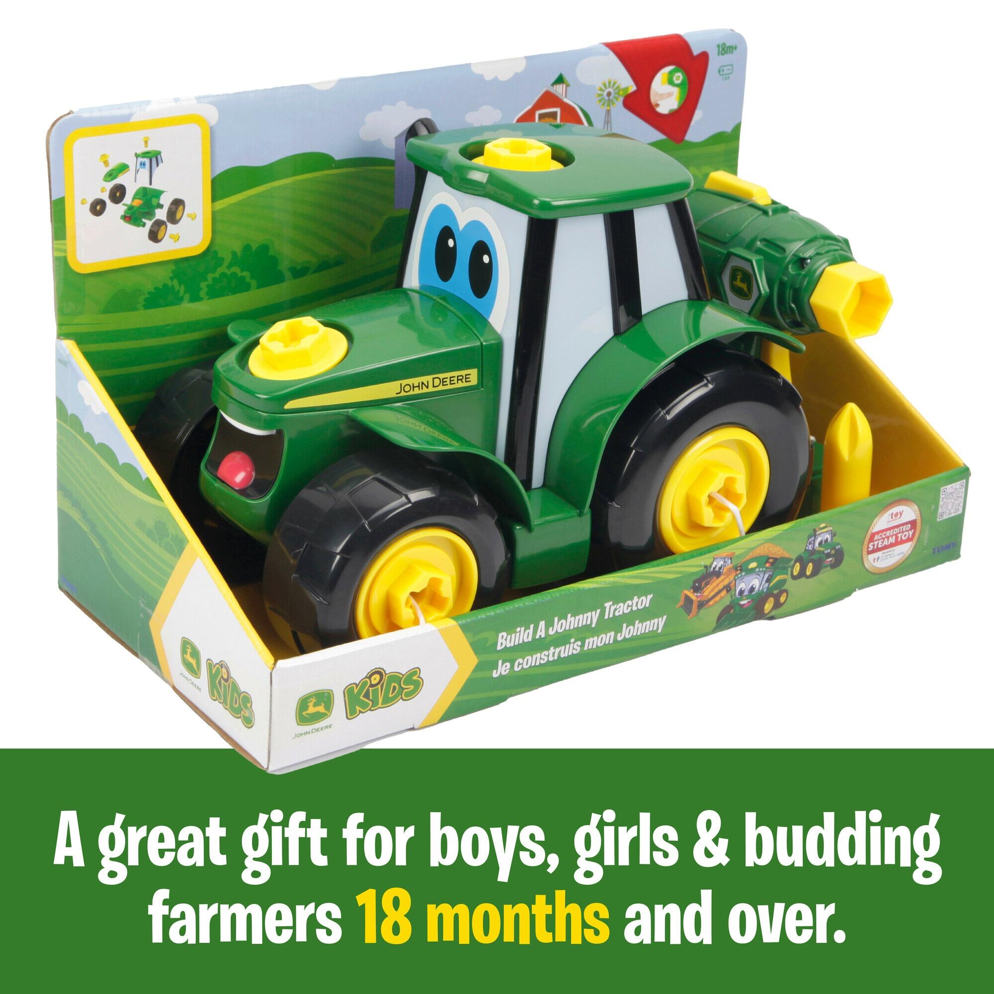 TOMY John Deer Build A Johnny Tractor Toy