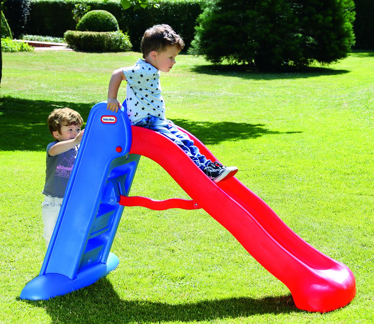 Little Tikes Easy Store Large Slide Primary Colours
