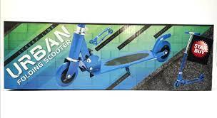 folding scooter blue