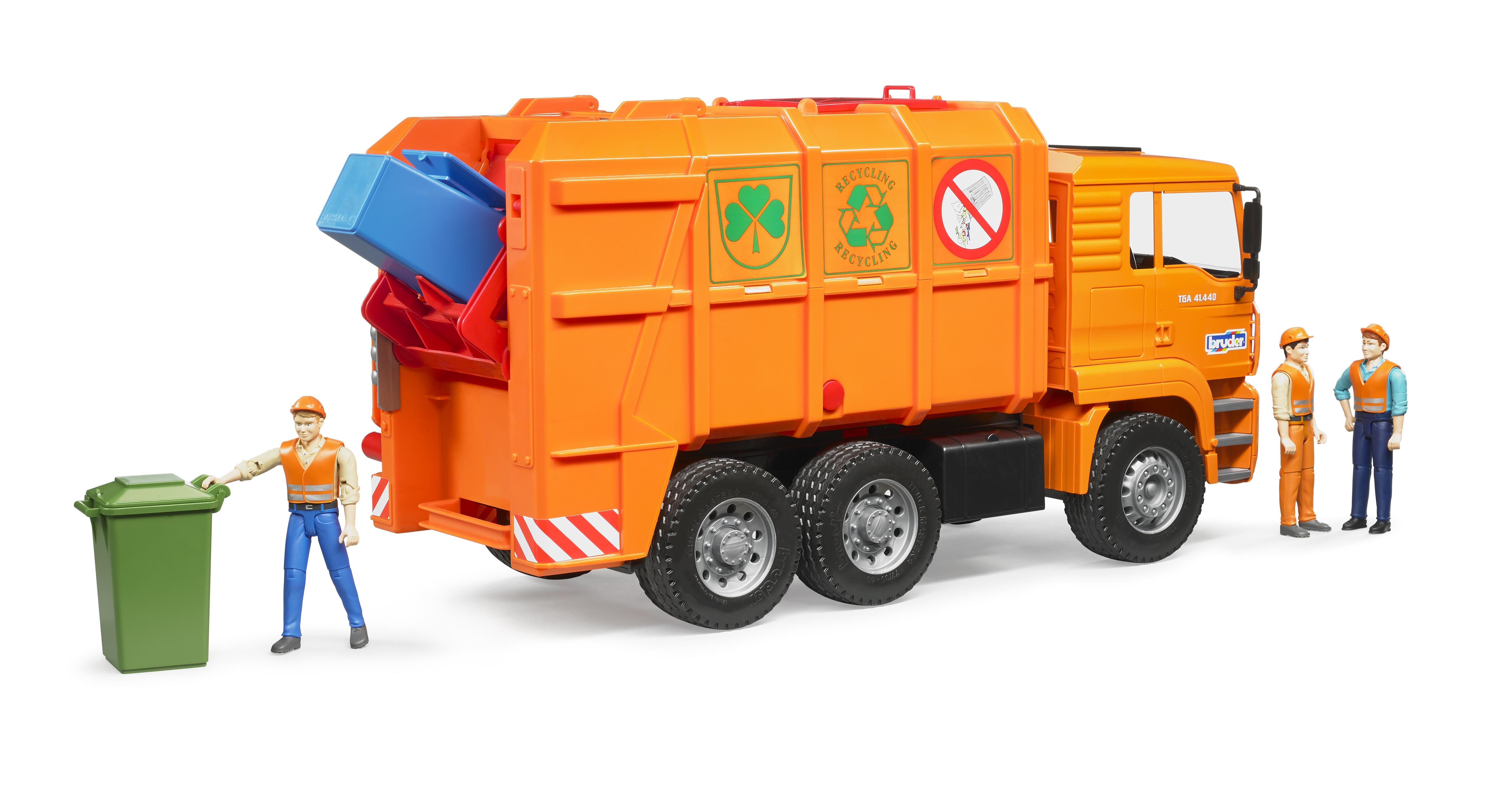 Bruder 02760 Man Orange Refuse Truck Toymaster Ballina