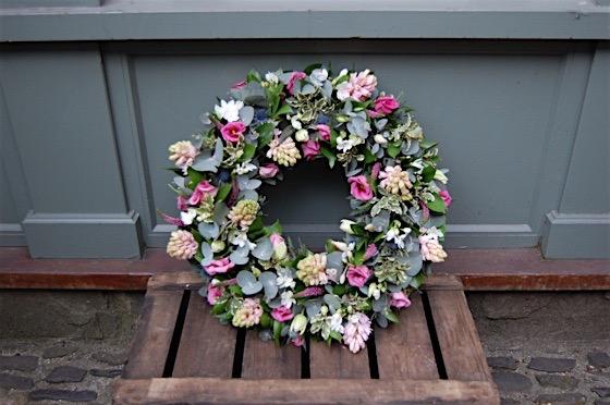 Classic pink wreath