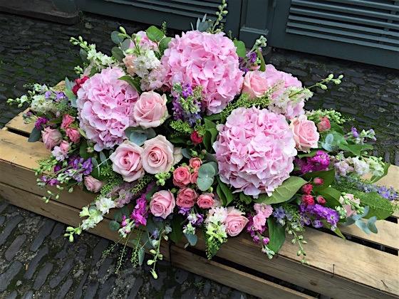 Midsummer Flower Classic Casket - Double Ended Spray