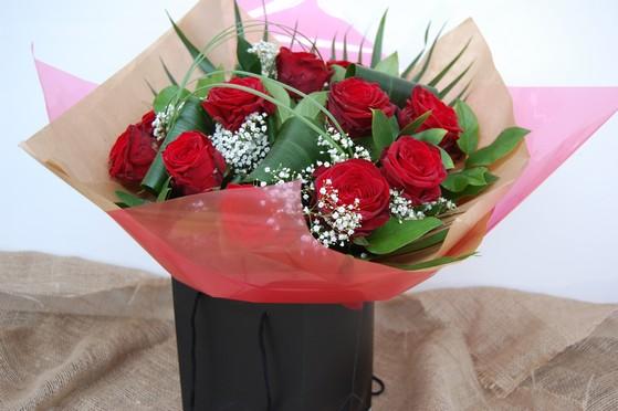 A Dozen Best 'Red Naomi' Roses