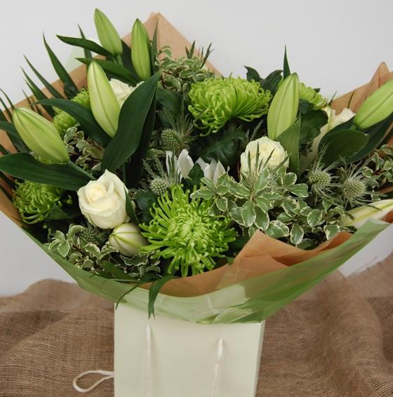 Green and white bouquet