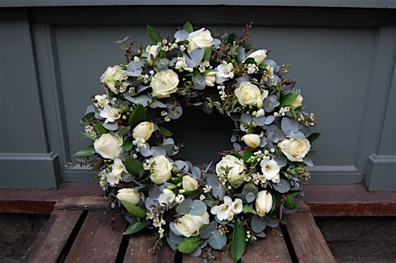 Classic white wreath