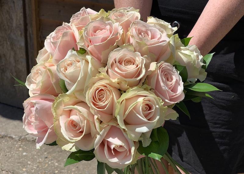 Pink Rose Bridal Bouquet