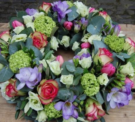 Pink and Lilac Natural Wreath