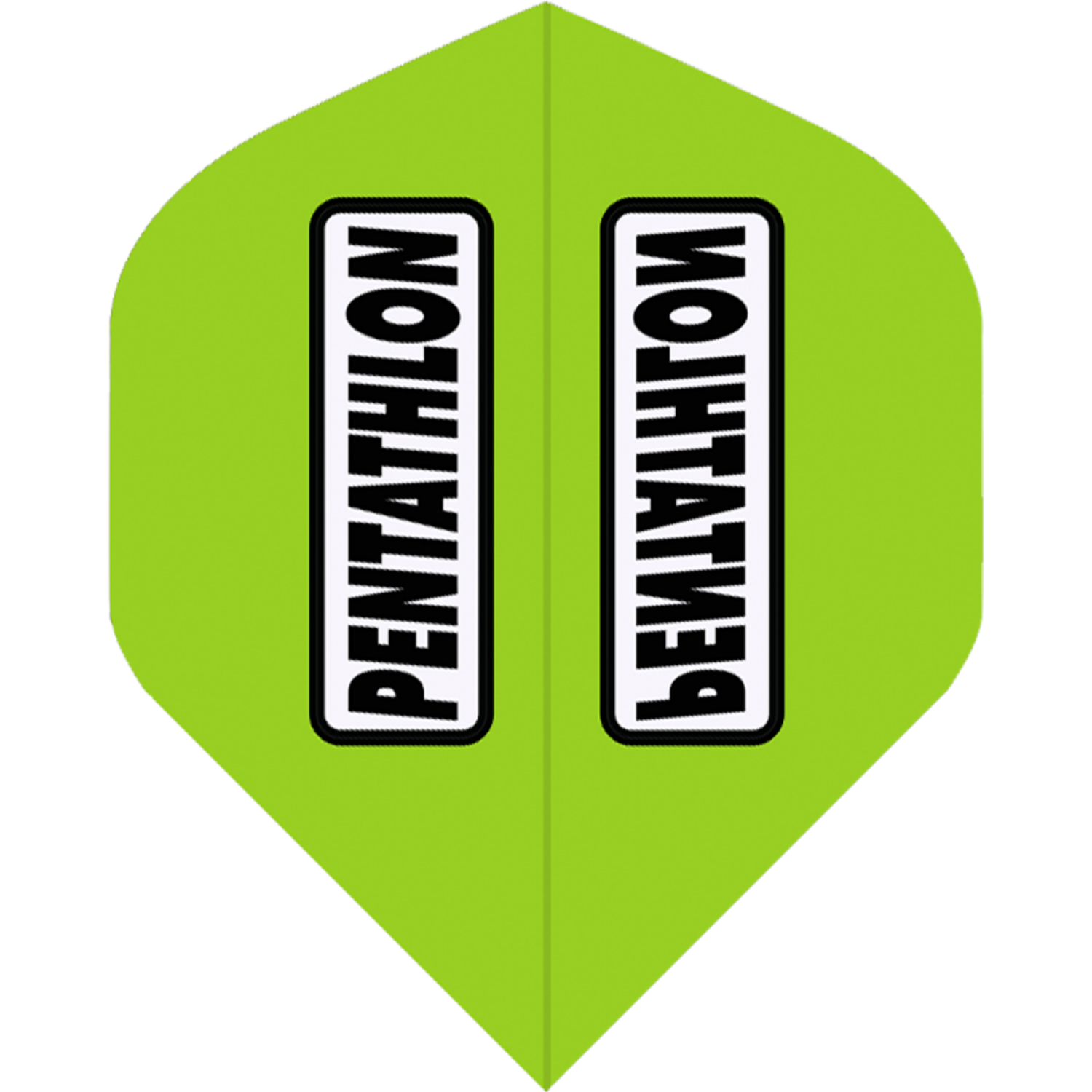 Pentathlon Dart Flights 100 Micron Solid Colours No2 Standard Lime