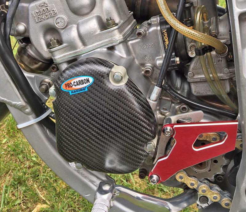 CARBON IGNITION COVER YZ125 2005>