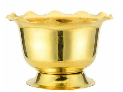 Brass Chandan Cup- A symbol of purity.