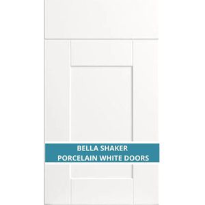 BELLA SHAKER PORCELAIN WHITE DOOR AND DRAWER FRONTS