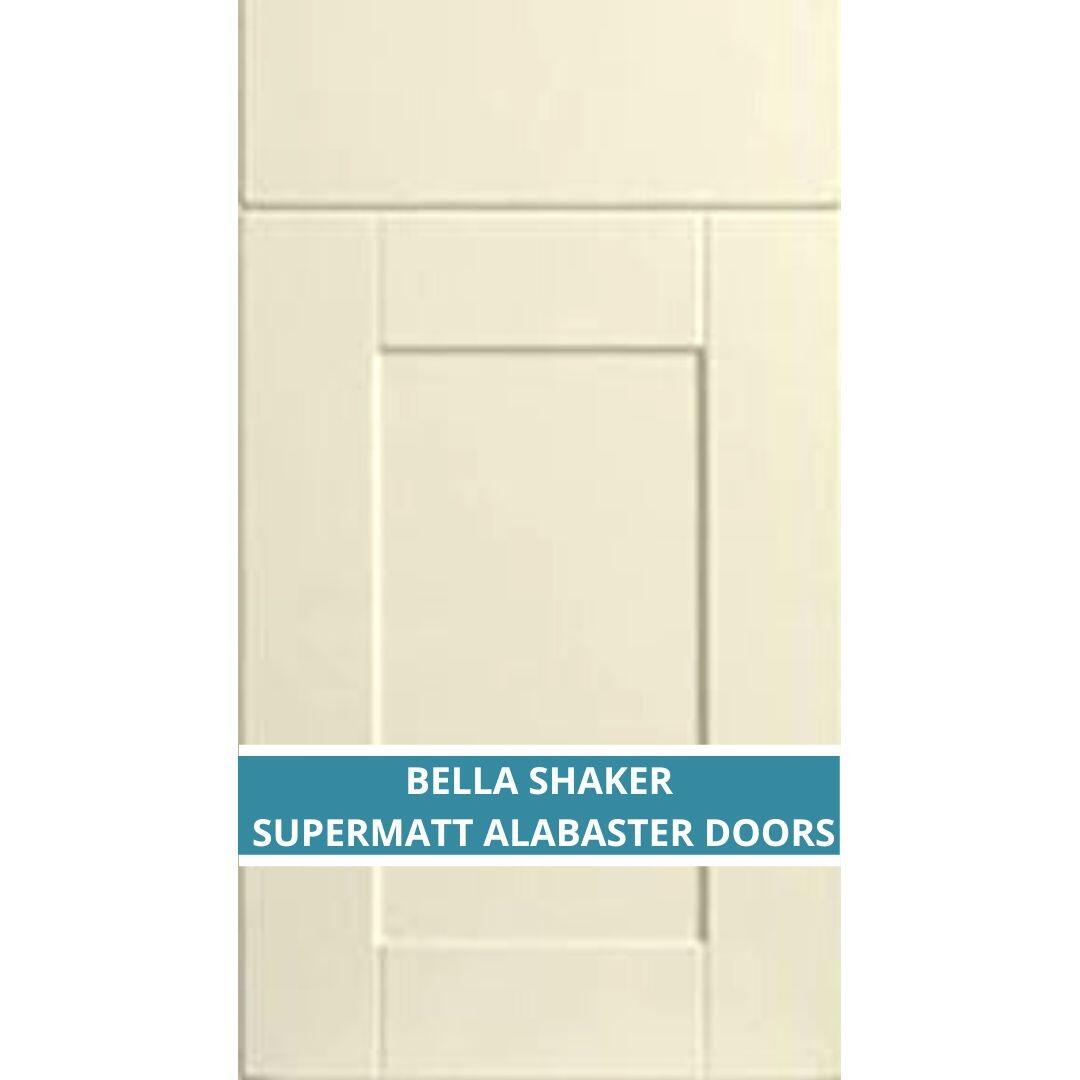 BELLA SHAKER SUPERMATT ALABASTER DOOR AND DRAWER FRONTS