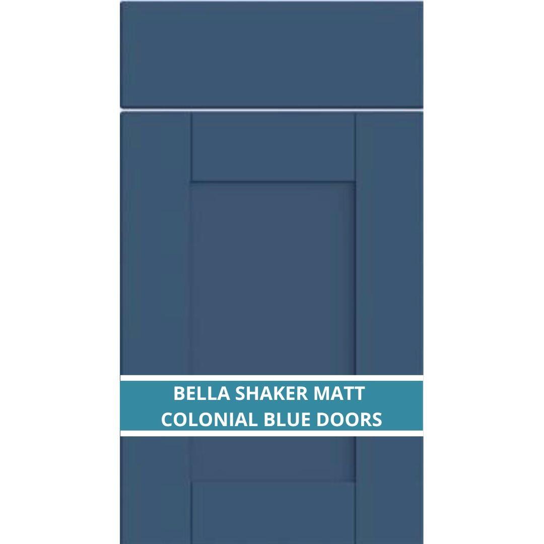 BELLA SHAKER MATT COLONIAL BLUE DOOR AND DRAWER FRONTS