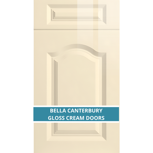BELLA CANTERBURY GLOSS CREAM DOOR AND DRAWER