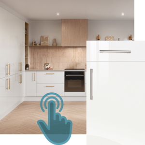 EXAMPLE ZURFIZ SUPER GLOSS WHITE KITCHEN